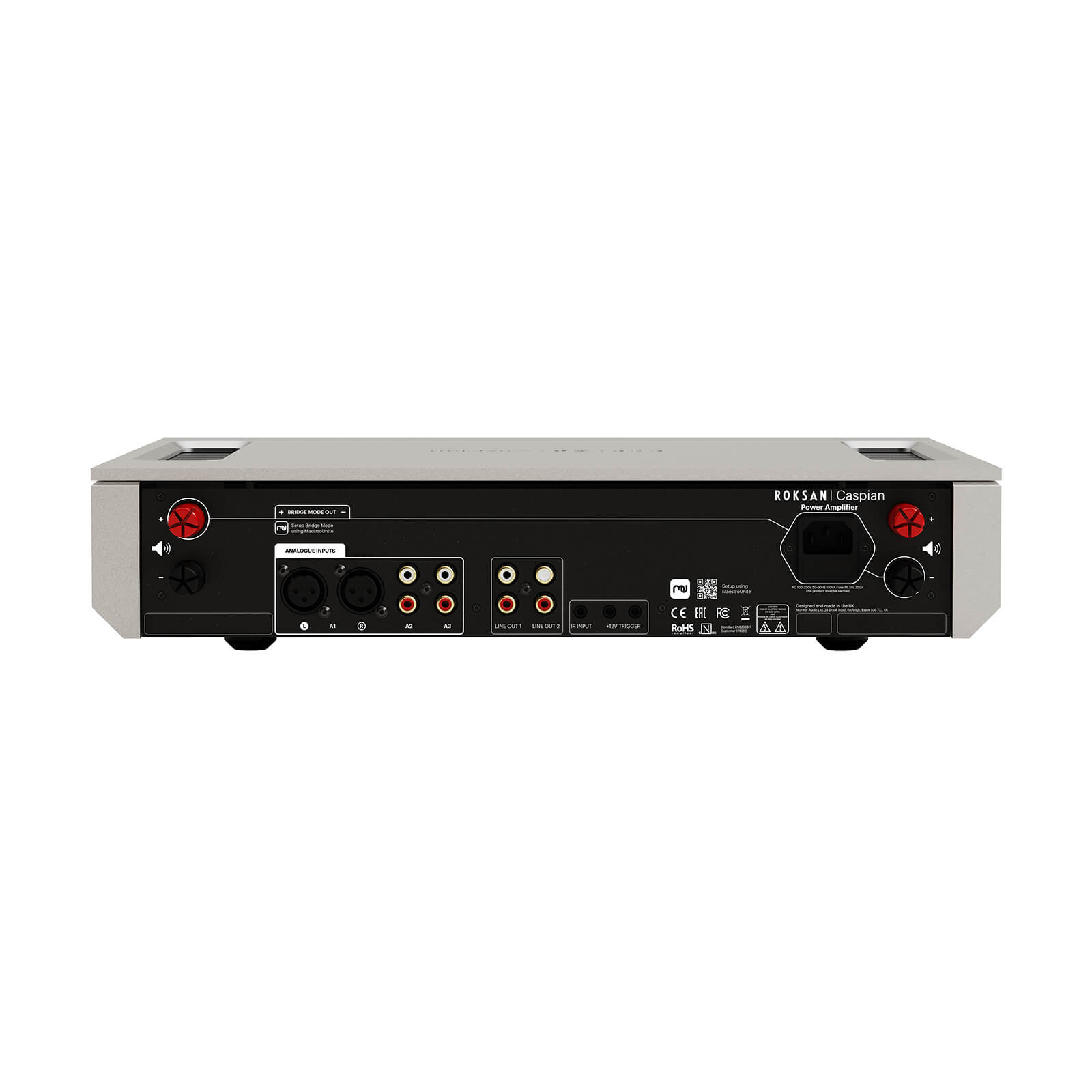 Roksan Caspian 4G Amplificatore Finale – Stereo 105 W, Mono a Ponte 420 W Roksan Caspian 4G Amplificatore Finale – Stereo 105 W, Mono a Ponte 420 W