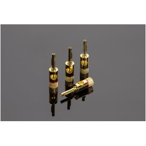Transparent Adattatori Forcella-Banana Set 4 BA4 – Connettore per Cavi Diffusori