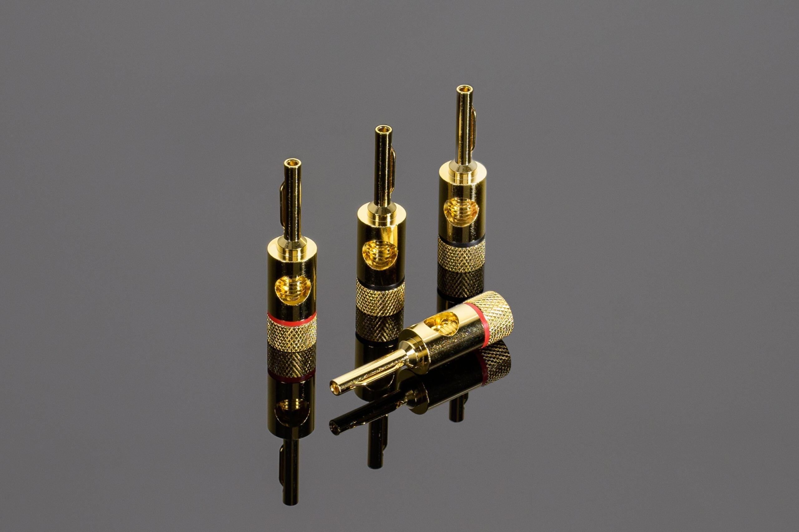 Transparent Adattatori Forcella-Banana Set 4 BA4 β Connettore per Cavi Diffusori Transparent Adattatori Forcella-Banana Set 4 BA4 β Connettore per Cavi Diffusori