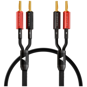 Triangle Black Cable Speaker – Coppia Cavi per Diffusori OFC 1,5 mm² 2 × 2,5 m con Banane BP450 - immagine 3