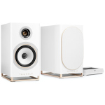 Triangle Capella 2 – Coppia Diffusori Attivi Wi-Fi con Hub WiSA 2 × 100 W - Space White
