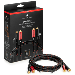 Triangle Red Cable RCA – Coppia Cavi di Segnale RCA OFC con Connettori Placcati Oro