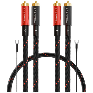 Triangle Red Cable RCA – Coppia Cavi di Segnale RCA OFC con Connettori Placcati Oro - immagine 4