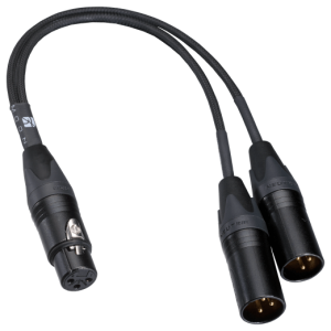 MOON Adattatore XLR Mono – Cavo a Y per Finali Stereo a Ponte