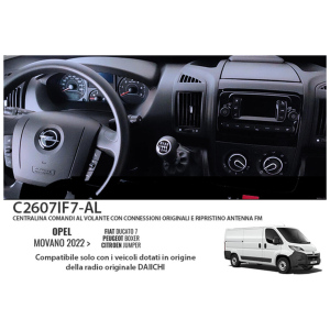 ACV C2607IF7-AL – Interfaccia Comandi al Volante Opel Movano e Fiat Ducato - immagine 2