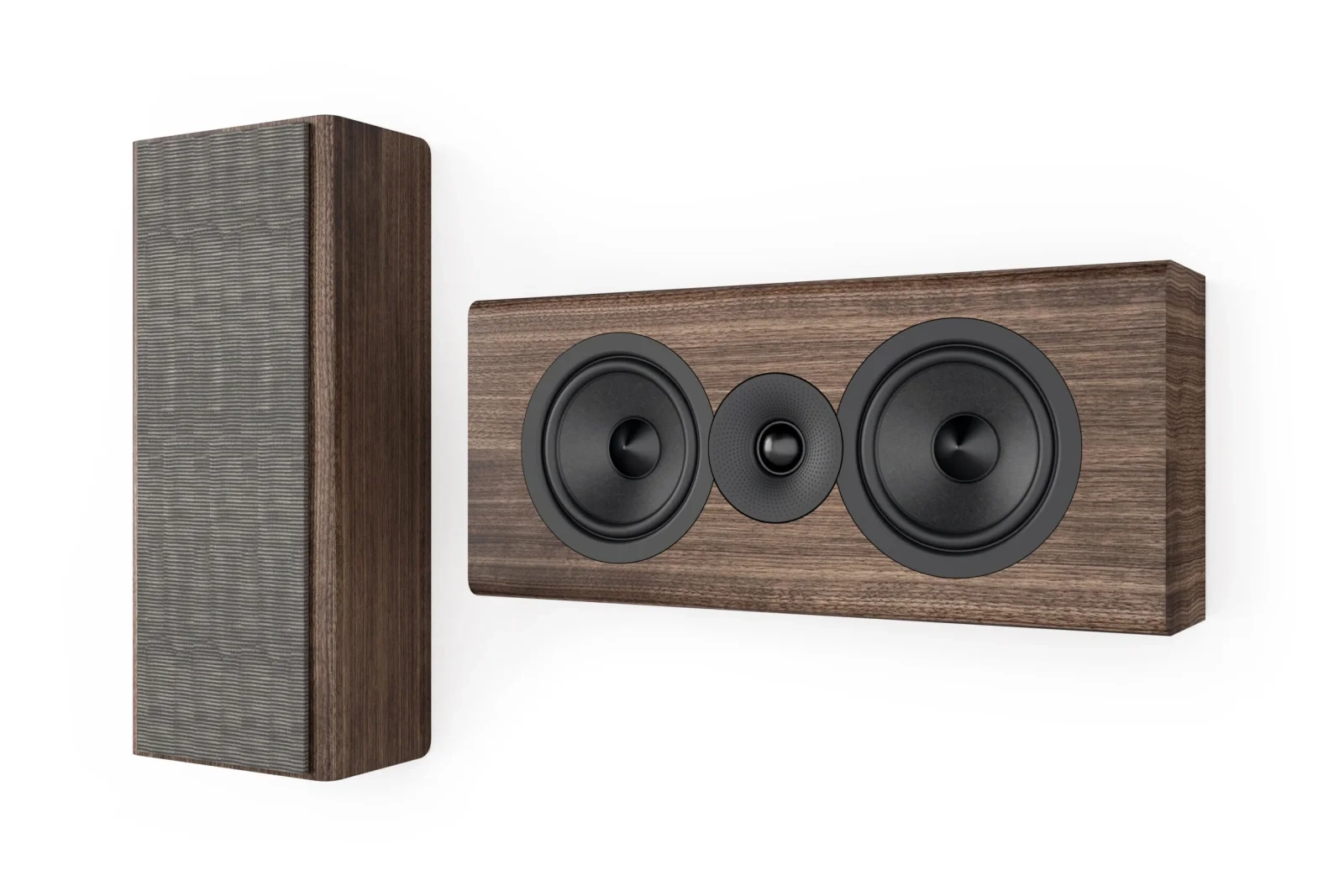 Acoustic Energy AE307² diffusore LCR in noce, in verticale e in orizzontale Acoustic Energy AE307² diffusore LCR in noce, in verticale e in orizzontale