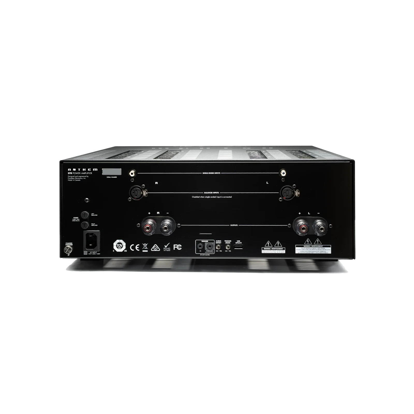 Anthem STR Power Amplifier – pannello posteriore Anthem STR Power Amplifier – pannello posteriore