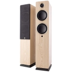 Argon Audio Fenris A55 diffusori attivi da pavimento – vista principale, finitura frassino