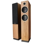 Argon Audio Fenris A55 diffusori attivi da pavimento – vista principale, finitura noce