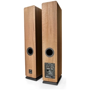Argon Audio Fenris A55 diffusori attivi da pavimento – seconda vista, finitura noce