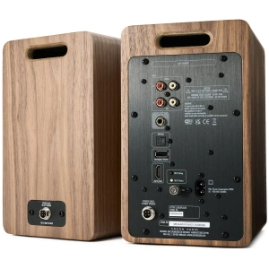 Argon Audio Forte A4 WiFi diffusori attivi Wi-Fi – seconda vista, finitura noce