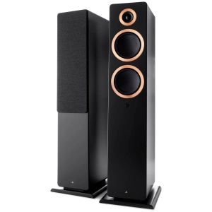 Argon Audio Forte A55 WiFi diffusori attivi da pavimento – coppia in nero, vista frontale