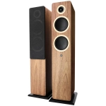 Argon Audio Forte A55 WiFi diffusori attivi da pavimento – coppia in noce, vista frontale