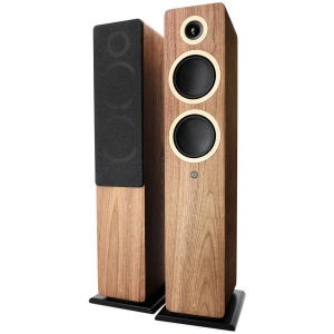 Argon Audio Forte A55 WiFi diffusori attivi da pavimento – coppia in noce, vista frontale