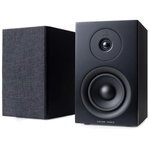 Argon Audio Forus 4 diffusore passivo da scaffale – nero, vista frontale
