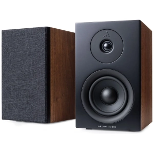 Argon Audio Forus 4 diffusore passivo da scaffale – noce, vista frontale