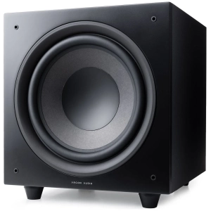 Argon Audio Malmö Sub10 subwoofer attivo – vista principale, finitura nero