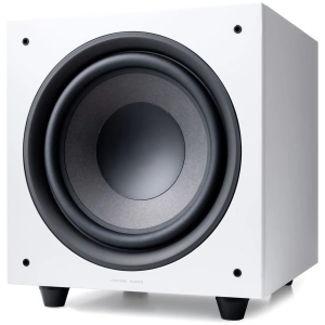 Argon Audio Malmö Sub10 subwoofer attivo – vista principale, finitura bianco