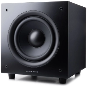 Argon Audio Malmö Sub6 subwoofer attivo – vista principale, finitura nero