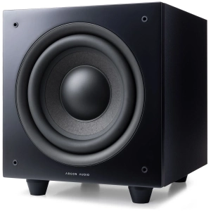 Argon Audio Malmö Sub8 subwoofer attivo – vista principale, finitura nero