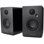 Argon Audio Studie 3 diffusori attivi da scrivania – coppia in nero, vista frontale