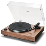 Argon Audio Aurora giradischi a trazione diretta – vista principale, finitura noce