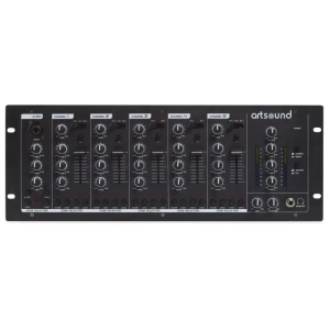 ArtSound MIKS6.4 – Mixer Audio 6 Canali per 4 Zone