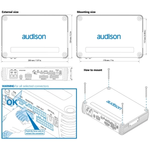 Audison AF C4.10 bit – Amplificatore 4 Canali Classe D con DSP 10 Canali - immagine 3