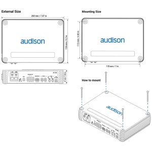 Audison AF C4D – Amplificatore 4 Canali Classe D - immagine 3
