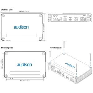Audison AF M4D – Amplificatore 4 Canali Classe D - immagine 3