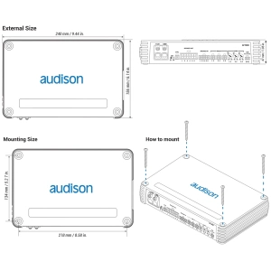 Audison AF M6D – Amplificatore 6 Canali Classe D - immagine 3