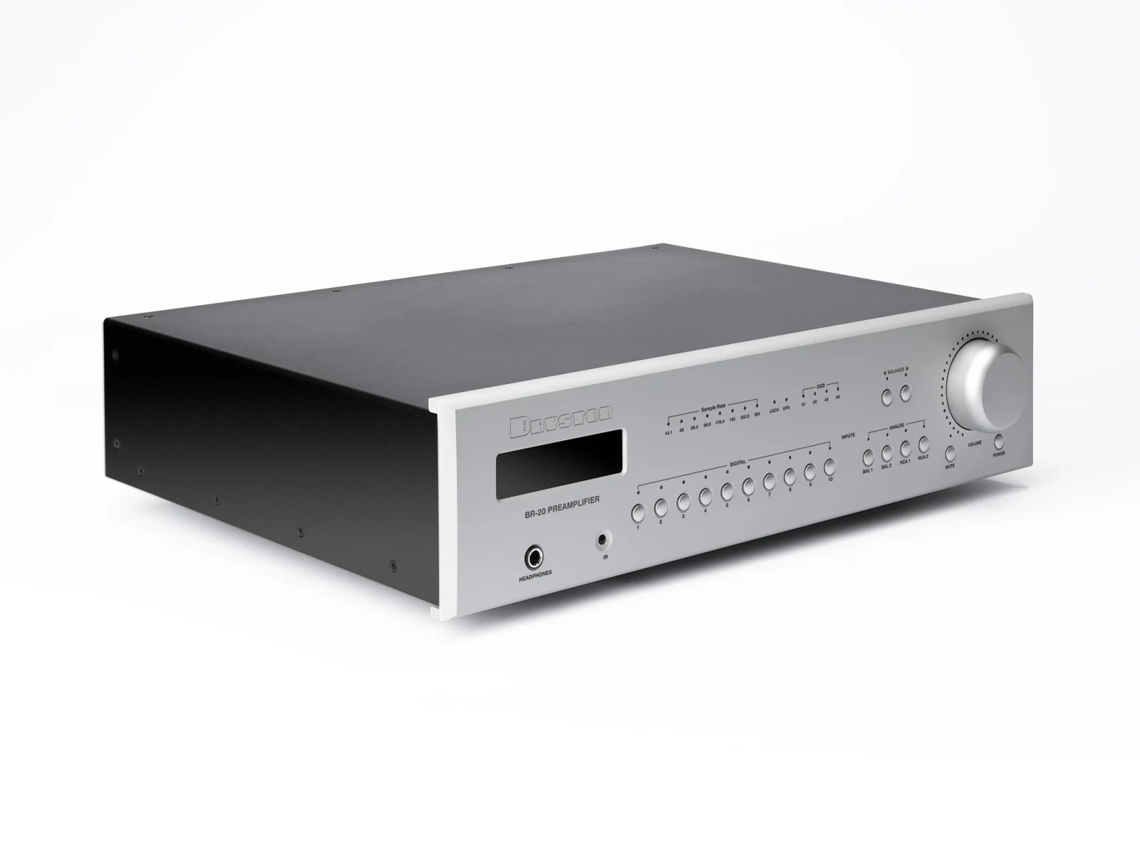Bryston BR-20 preamplificatore con DAC e streamer frontale argento – foto 2 Bryston BR-20 preamplificatore con DAC e streamer frontale argento – foto 2