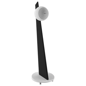Cabasse Riga 2 On Stand – Diffusore Sferico Coassiale su Stand da Pavimento – alzata bianca