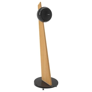 Cabasse Riga 2 On Stand – Diffusore Sferico Coassiale su Stand da Pavimento – alzata in rovere chiaro
