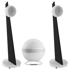 Cabasse System Baltic 5 – Pearl Sub – Sistema Stereo 2.1 con Subwoofer Connesso – bianco