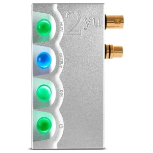 Chord Electronics 2yu – Silver, vista frontale