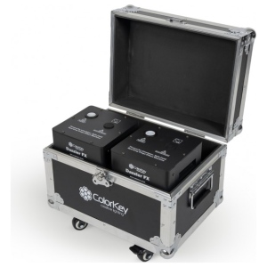 Colorkey DAZZLER FX MKII BLACK KIT 2 UNITA' CON FLIGHT CASE luce per eventi