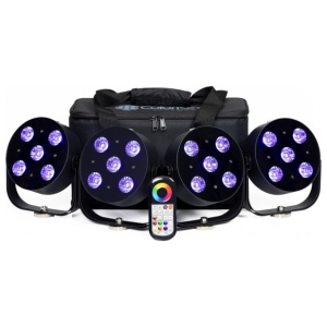 Colorkey MOBILE PAR HEX 5 BUNDLE DA 4 CON BORSA luce per eventi