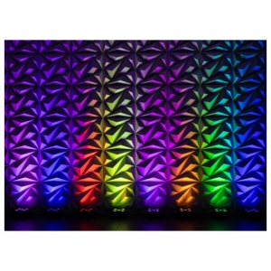 Colorkey MOBILE PAR HEX 5 BUNDLE DA 8 CON FLIGHT CASE luce per eventi