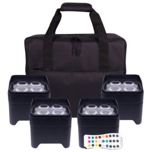 Colorkey MOBILE PAR MINI HEX 4 BUNDLE DA 4 CON BORSA luce per eventi