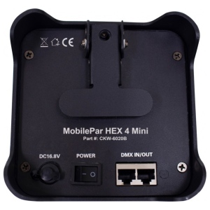 Colorkey MOBILE PAR MINI HEX 4 BUNDLE DA 4 CON BORSA luce per eventi