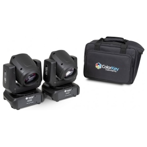 Colorkey MOVER BEAM 100 KIT 2 UNITA' CON BORSA luce per eventi
