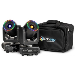 Colorkey MOVER HALO SPOT 100 KIT 2 UNITA' CON BORSA luce per eventi