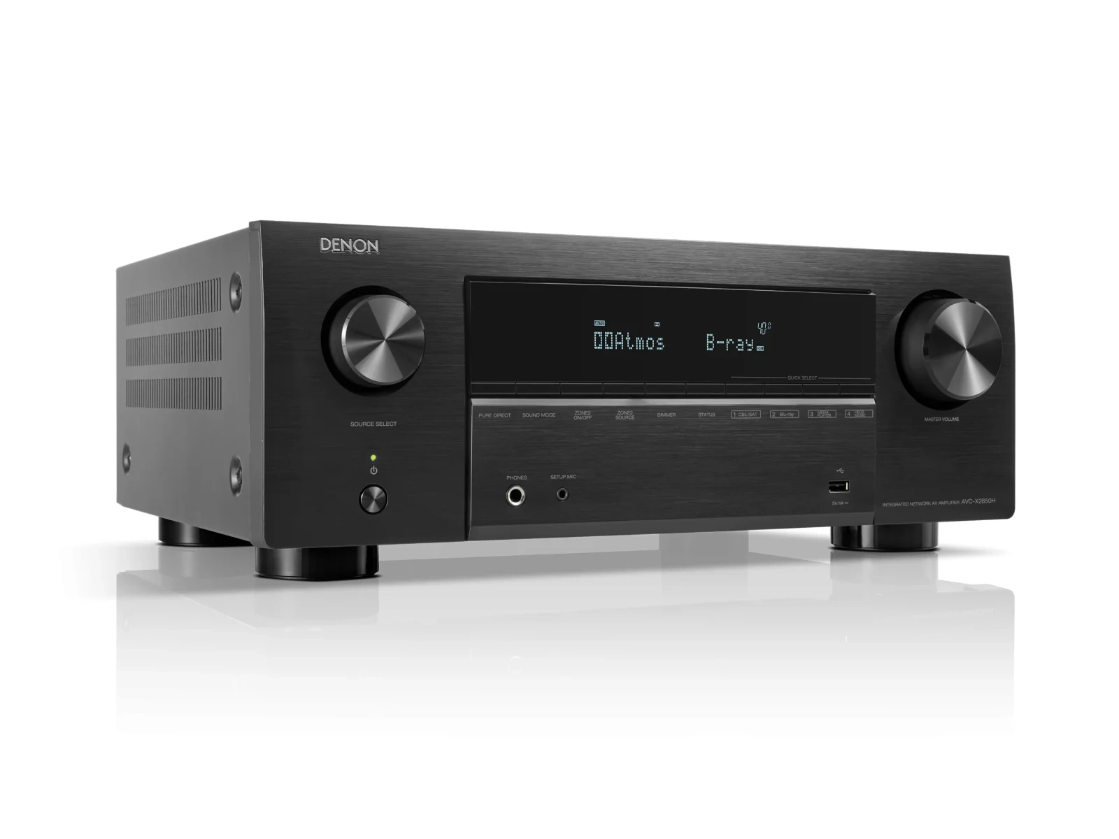 Denon AVC-X2850H amplificatore AV 7.2 canali – vista angolata Denon AVC-X2850H amplificatore AV 7.2 canali – vista angolata
