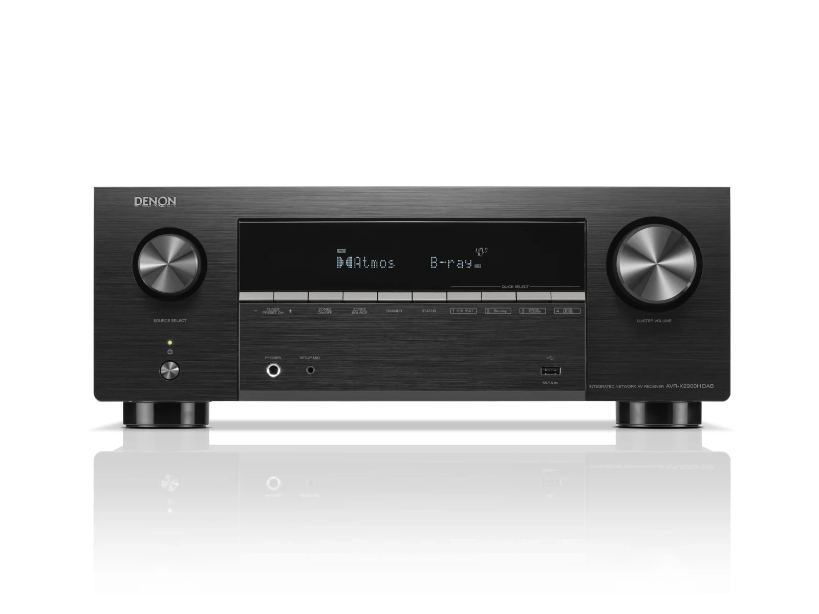 Denon AVR-X2900H DAB sintoamplificatore AV 7.2 canali – vista angolata Denon AVR-X2900H DAB sintoamplificatore AV 7.2 canali – vista angolata