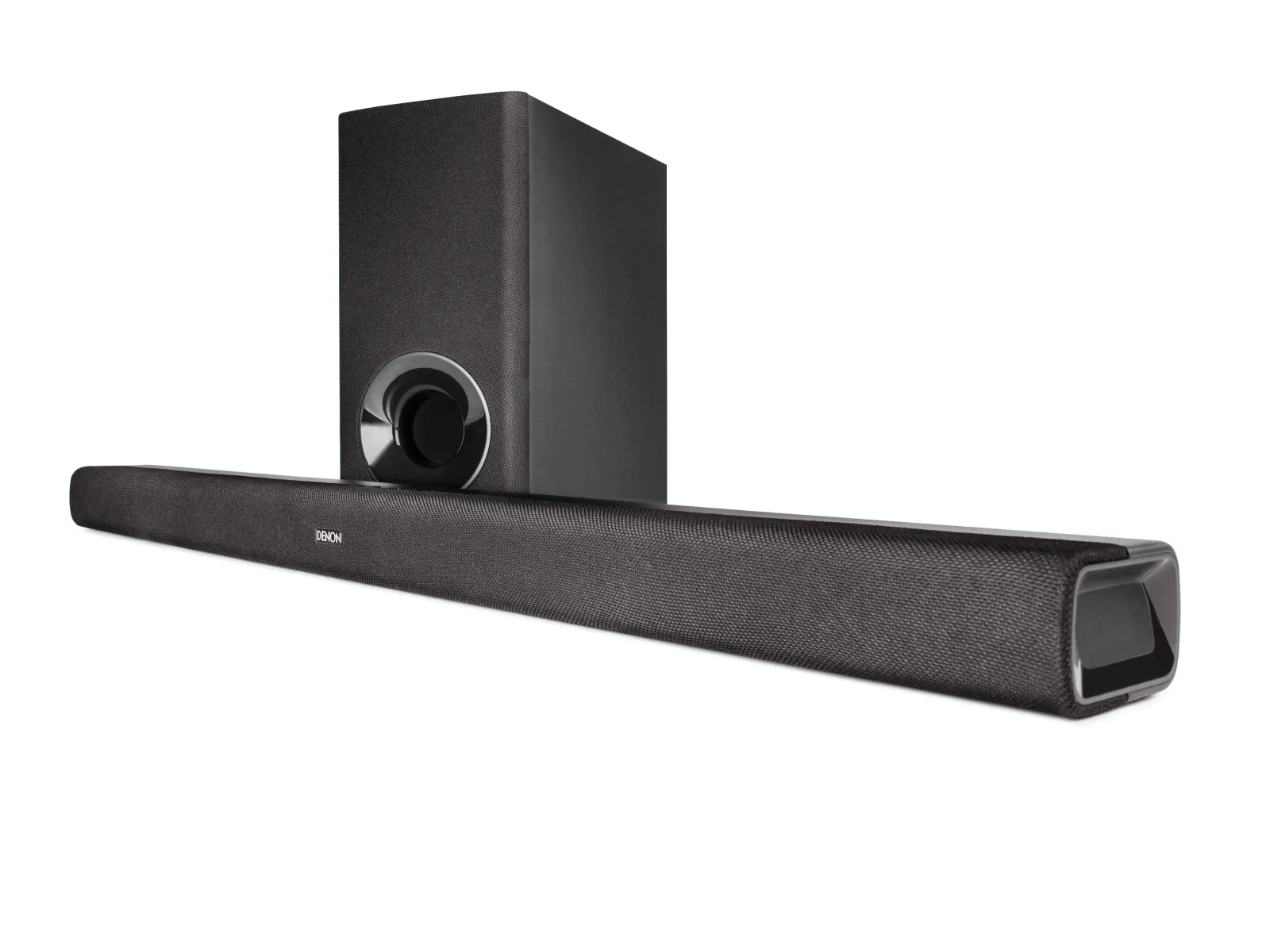 Denon DHT-S316 soundbar con subwoofer wireless – soundbar e subwoofer, vista frontale Denon DHT-S316 soundbar con subwoofer wireless – soundbar e subwoofer, vista frontale