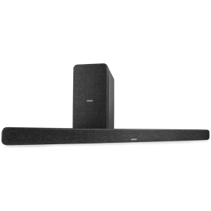 Denon DHT-S517 soundbar Dolby Atmos con subwoofer wireless – soundbar vista angolata