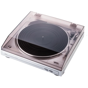 Denon DP-29F giradischi automatico – vista laterale con coperchio chiuso