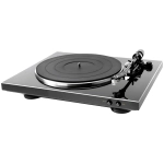 Denon DP-300F giradischi automatico – vista frontale angolata, nero
