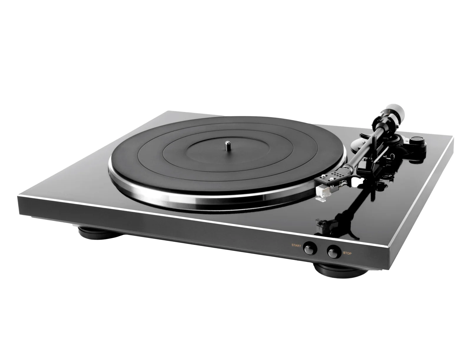 Denon DP-300F giradischi automatico β vista frontale angolata, nero Denon DP-300F giradischi automatico β vista frontale angolata, nero